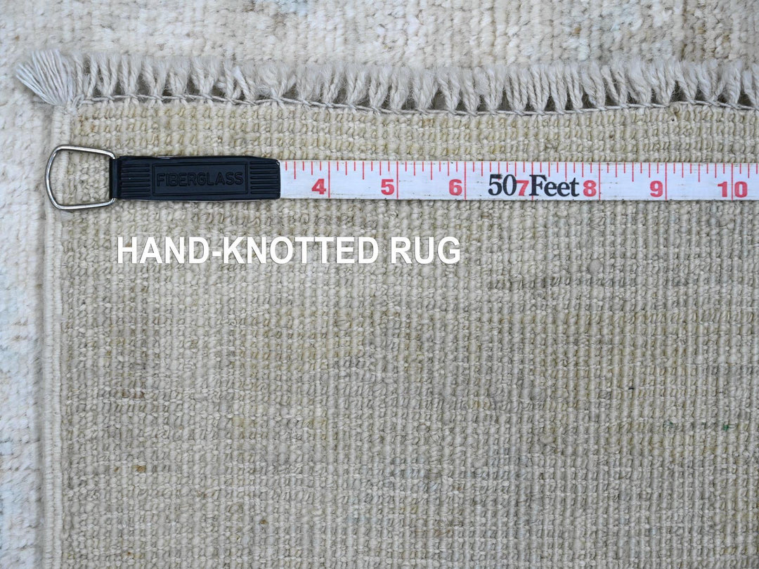 4'8" x 6'3" New Hand Knotted Ivory Wool Rectangle Oriental Rug - MOA10220606