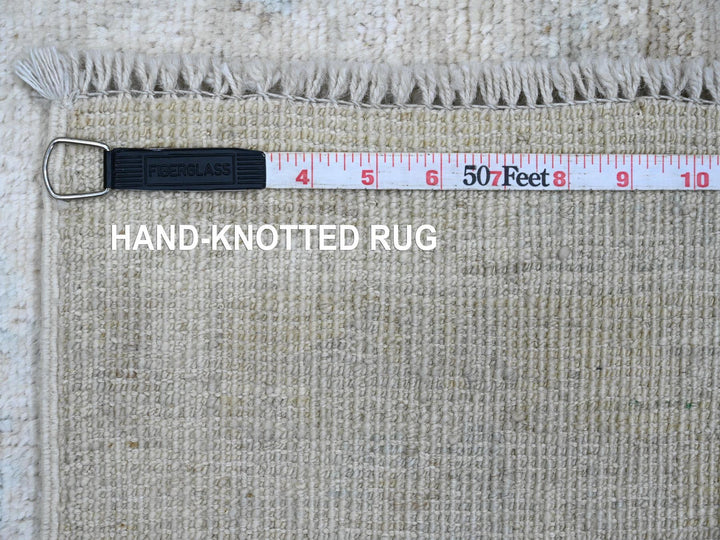 4'8" x 6'3" New Hand Knotted Ivory Wool Rectangle Oriental Rug - MOA10220606