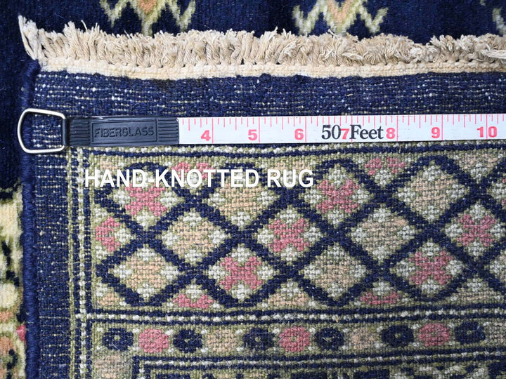 2'6" x 16'10" New Hand Knotted Blue Wool Runner Oriental Rug - MOA10220608