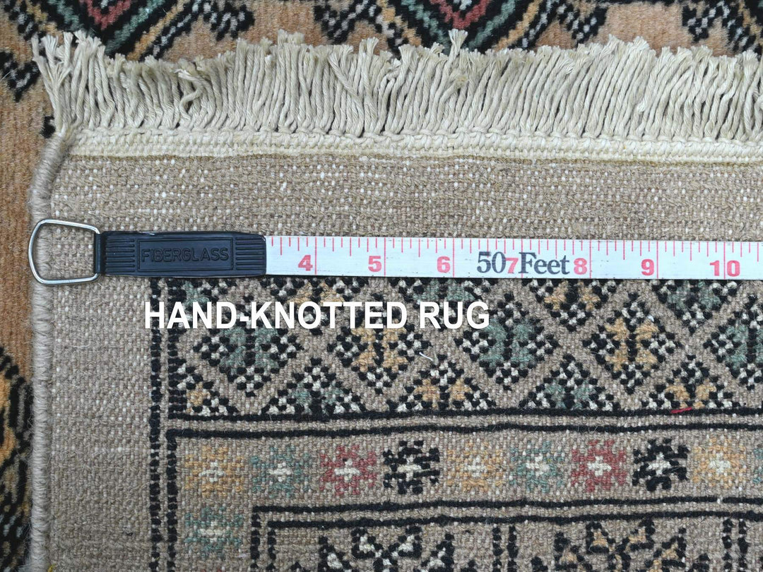 2'7" x 12'0" New Hand Knotted Ivory Wool Runner Oriental Rug - MOA10220609