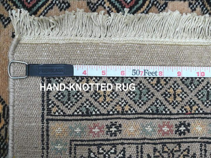 2'7" x 12'0" New Hand Knotted Ivory Wool Runner Oriental Rug - MOA10220609