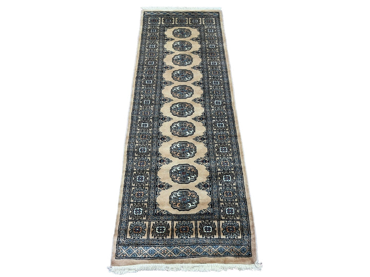 2'0" x 6'0" New Hand Knotted Ivory Wool Runner Oriental Rug - MOA10220611