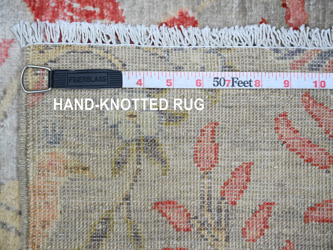 3'0" x 23'10" New Hand Knotted Brown Wool Runner Oriental Rug - MOA10220639