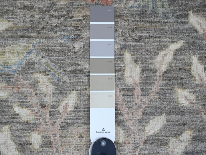 2'9" x 15'8" New Hand Knotted Brown Wool Runner Oriental Rug - MOA10220645