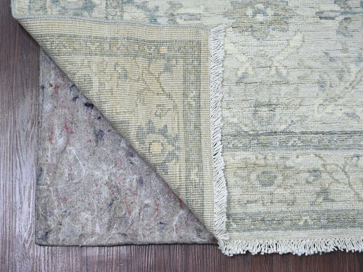 2'9" x 9'10" New Hand Knotted Ivory Wool Runner Oriental Rug - MOA10220647
