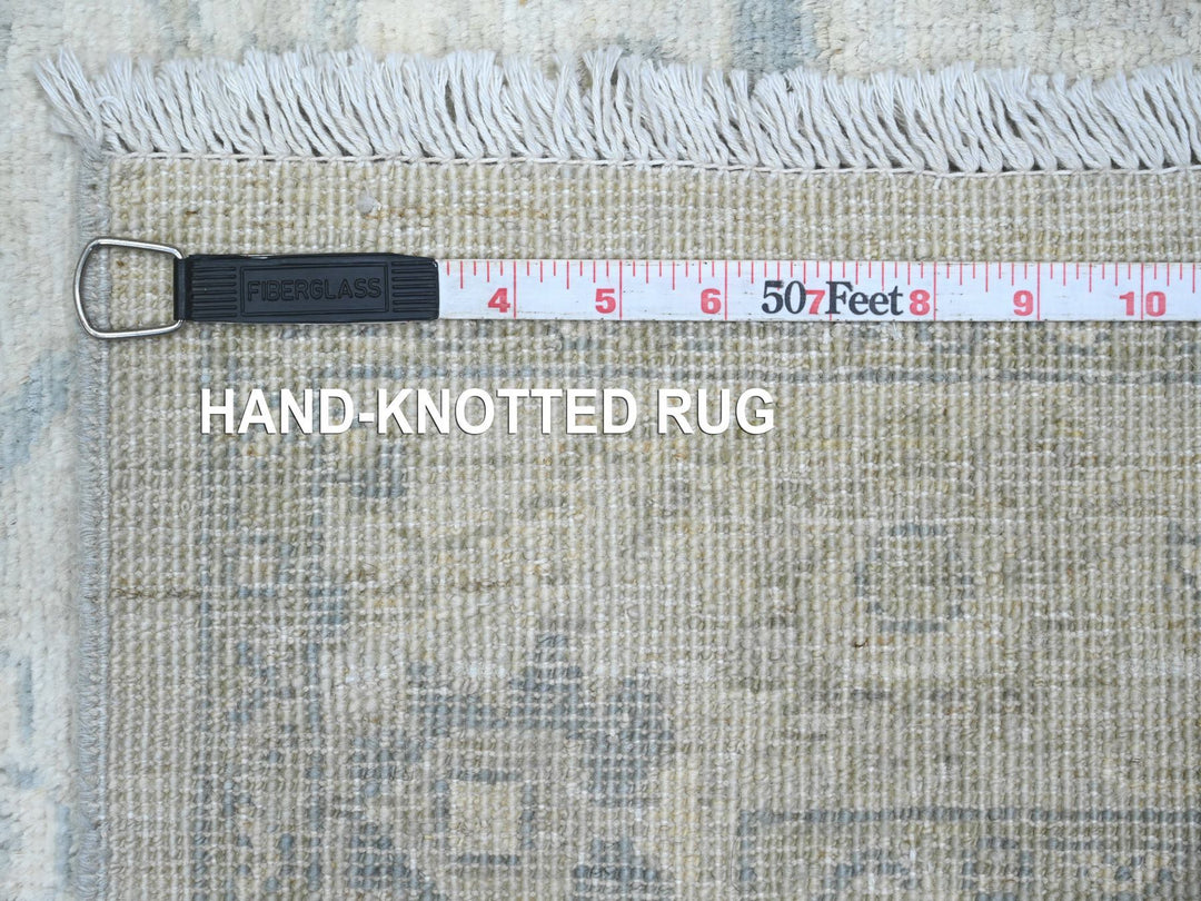 2'9" x 9'10" New Hand Knotted Ivory Wool Runner Oriental Rug - MOA10220647