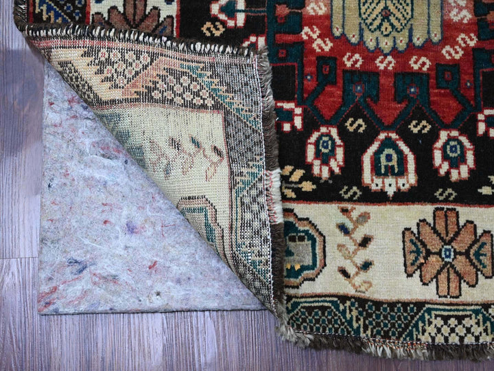 5'9" x 9'1" Vintage Hand Knotted Red Wool Rectangle Oriental Rug - MOA10220651