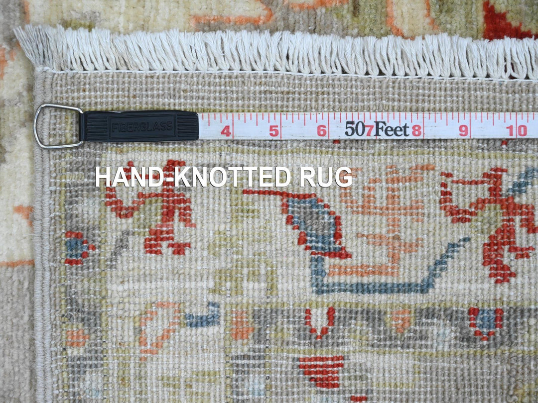 2'6" x 5'11" New Hand Knotted Brown Wool Runner Oriental Rug - MOA10220675