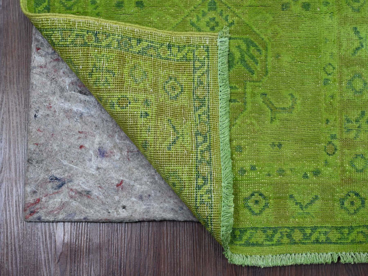2'1" x 5'9" New Hand Knotted Overdyed Wool Rectangle Oriental Rug - MOA10220678