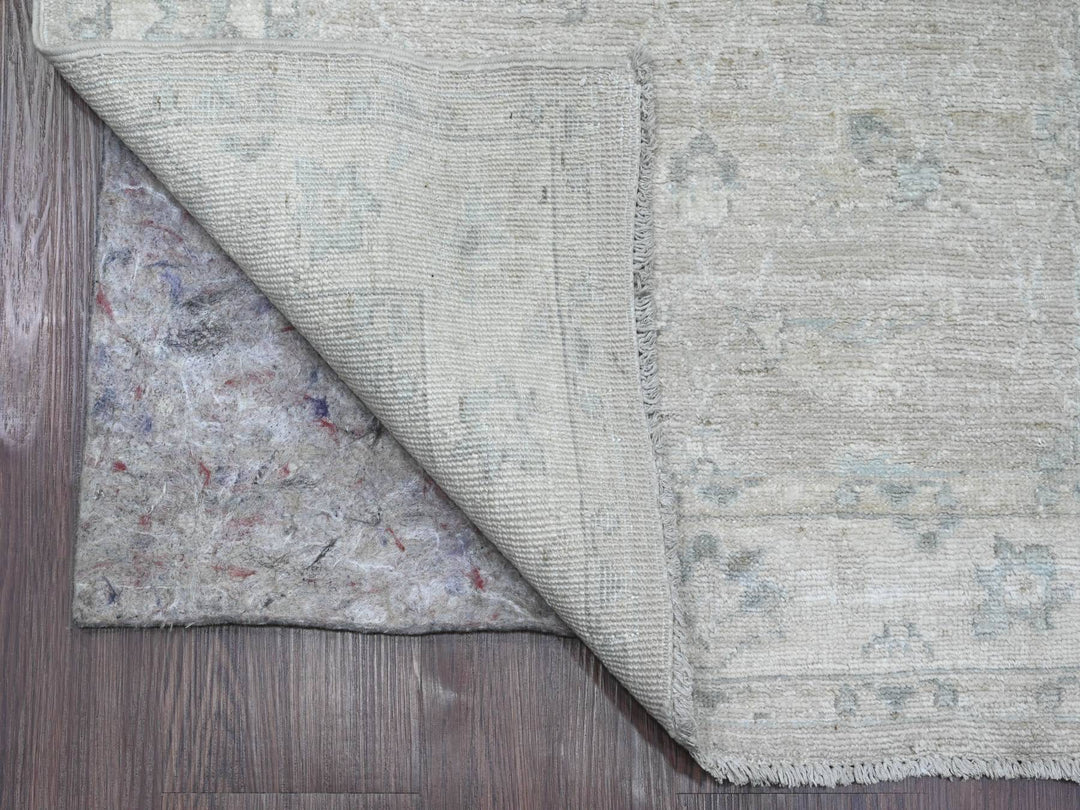 2'8" x 14'2" New Hand Knotted Brown Wool Runner Oriental Rug - MOA10220689