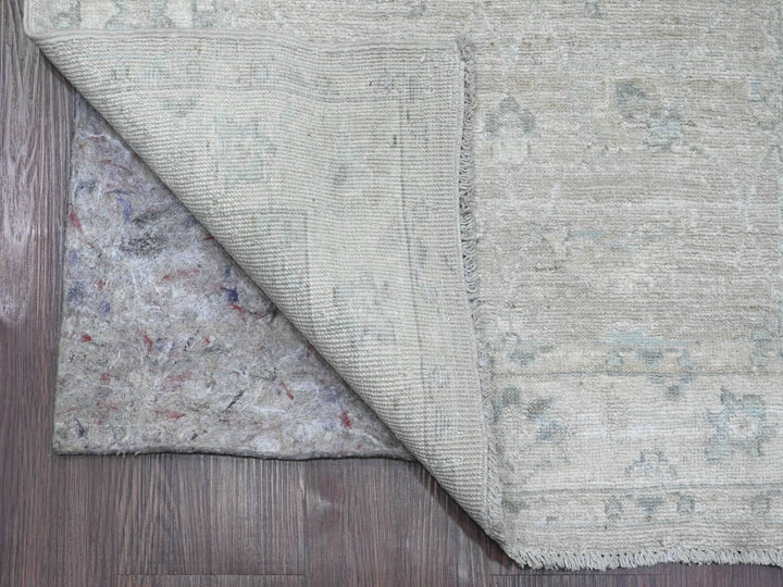 2'8" x 14'2" New Hand Knotted Brown Wool Runner Oriental Rug - MOA10220689