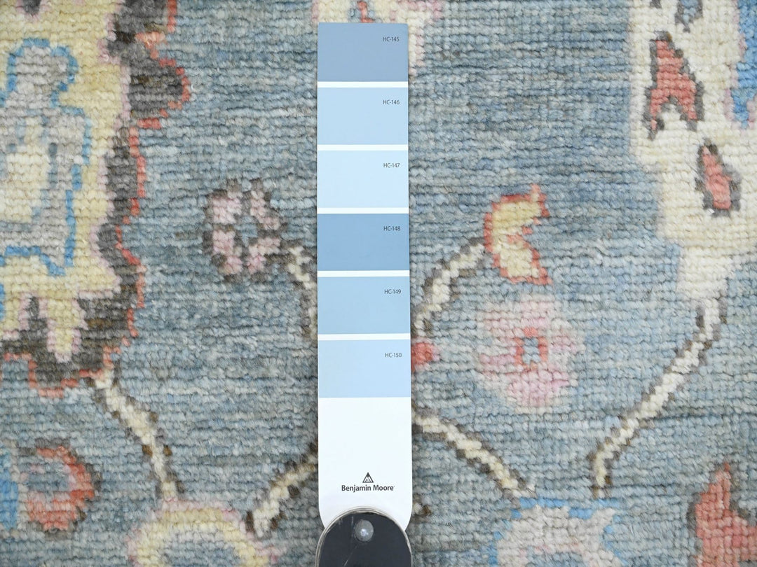2'9" x 9'9" New Hand Knotted Blue Wool Runner Oriental Rug - MOA10220701