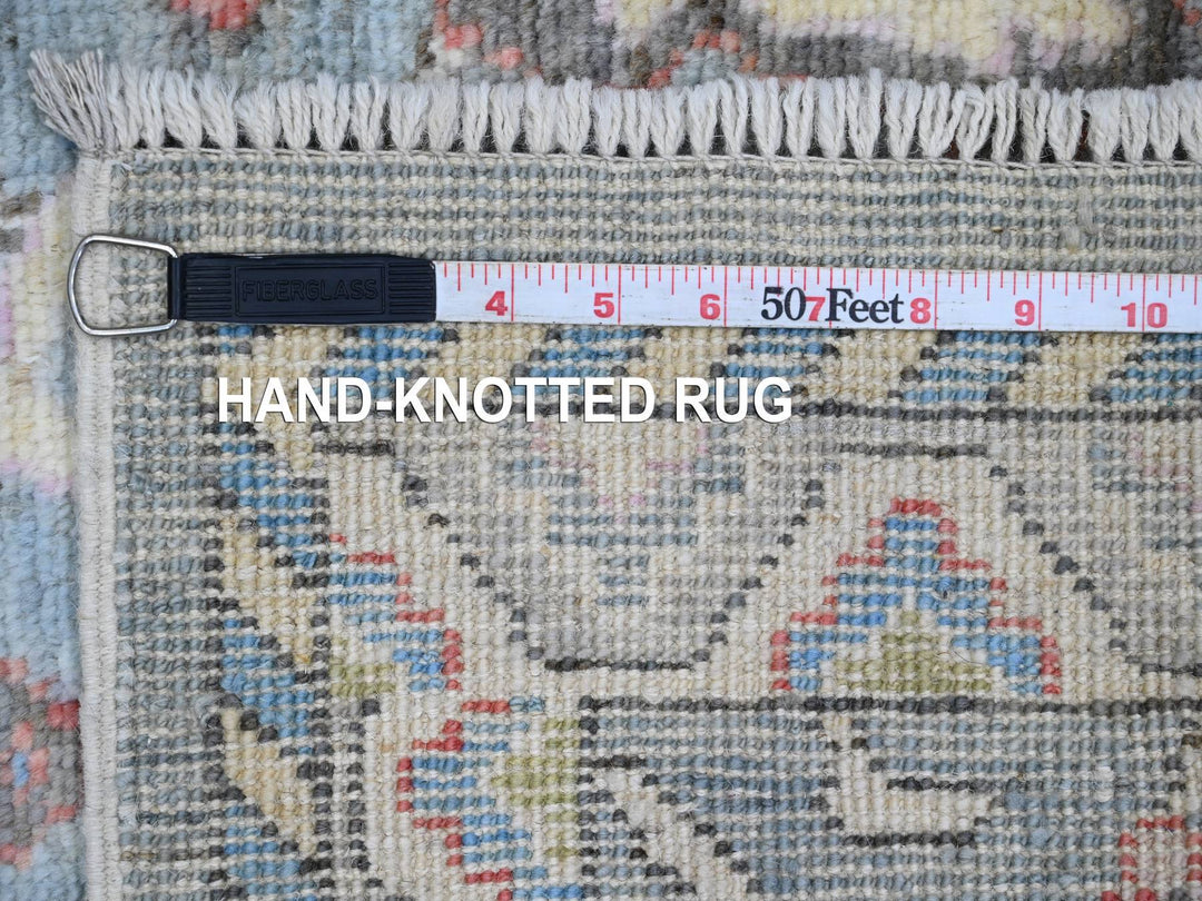 2'9" x 9'9" New Hand Knotted Blue Wool Runner Oriental Rug - MOA10220701