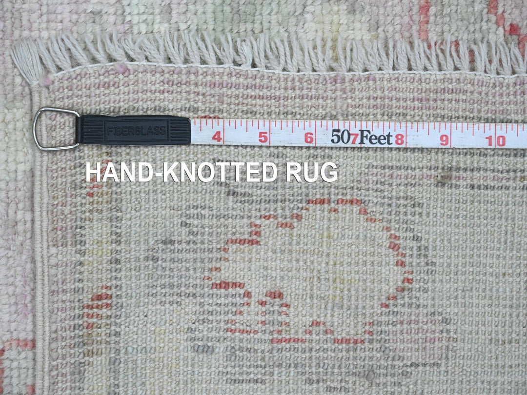 3'0" x 9'6" New Hand Knotted Pink Wool Runner Oriental Rug - MOA10220702