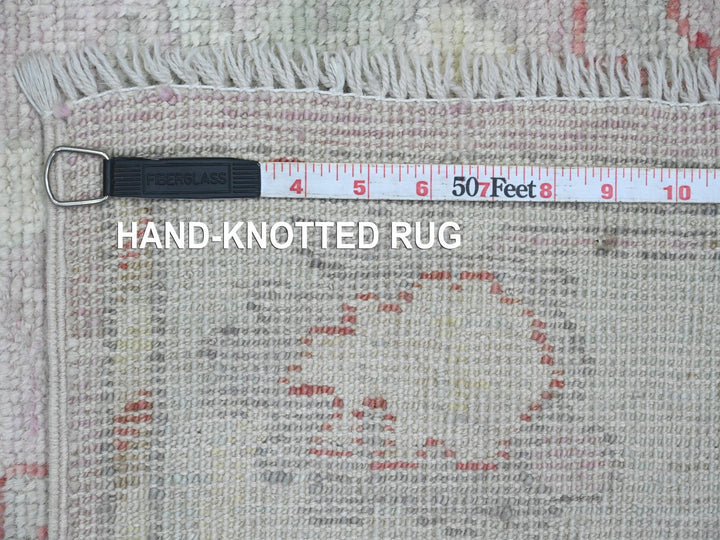 3'0" x 9'6" New Hand Knotted Pink Wool Runner Oriental Rug - MOA10220702