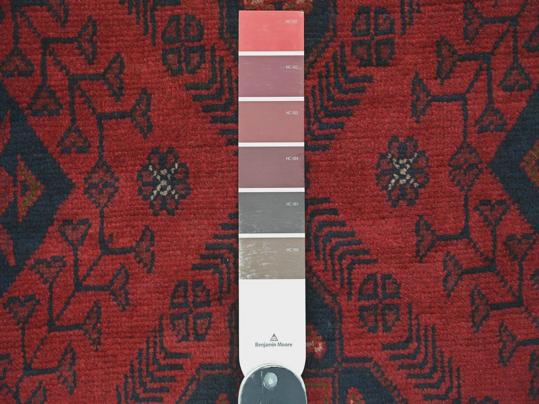 2'7" x 9'10" New Hand Knotted Red Wool Runner Oriental Rug - MOA10220705