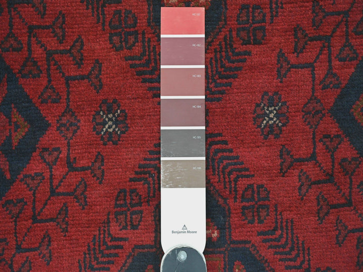 2'7" x 9'10" New Hand Knotted Red Wool Runner Oriental Rug - MOA10220705