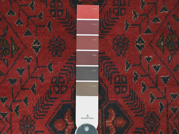 2'6" x 6'3" New Hand Knotted Red Wool Runner Oriental Rug - MOA10220706