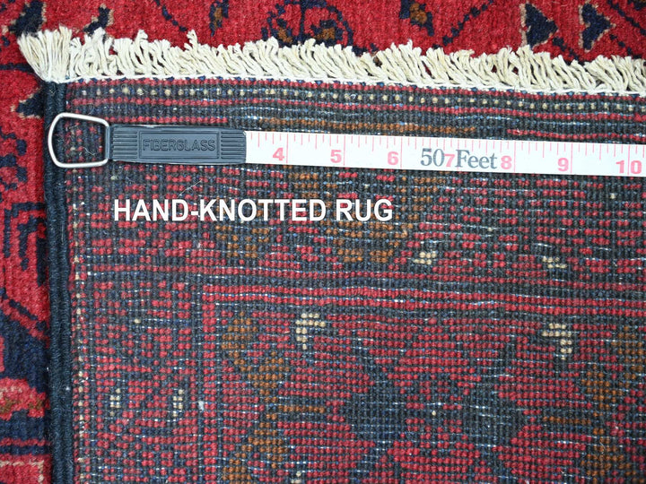 2'6" x 6'3" New Hand Knotted Red Wool Runner Oriental Rug - MOA10220706
