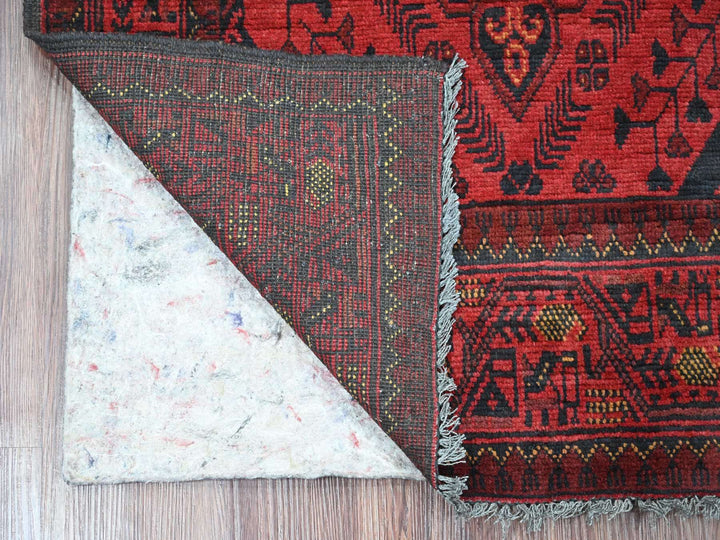 2'9" x 6'6" New Hand Knotted Red Wool Runner Oriental Rug - MOA10220707