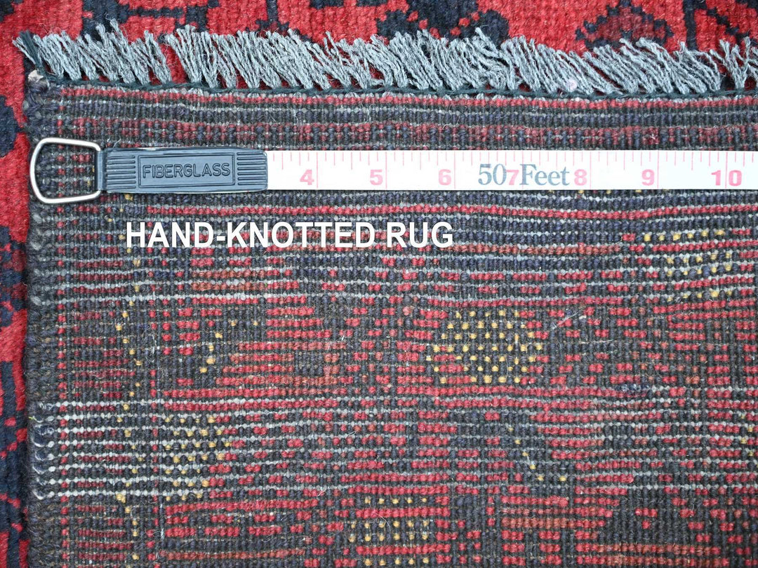 2'9" x 6'6" New Hand Knotted Red Wool Runner Oriental Rug - MOA10220707