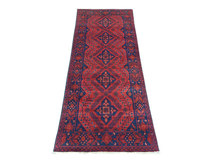 2'6" x 6'2" New Hand Knotted Red Wool Runner Oriental Rug - MOA10220709
