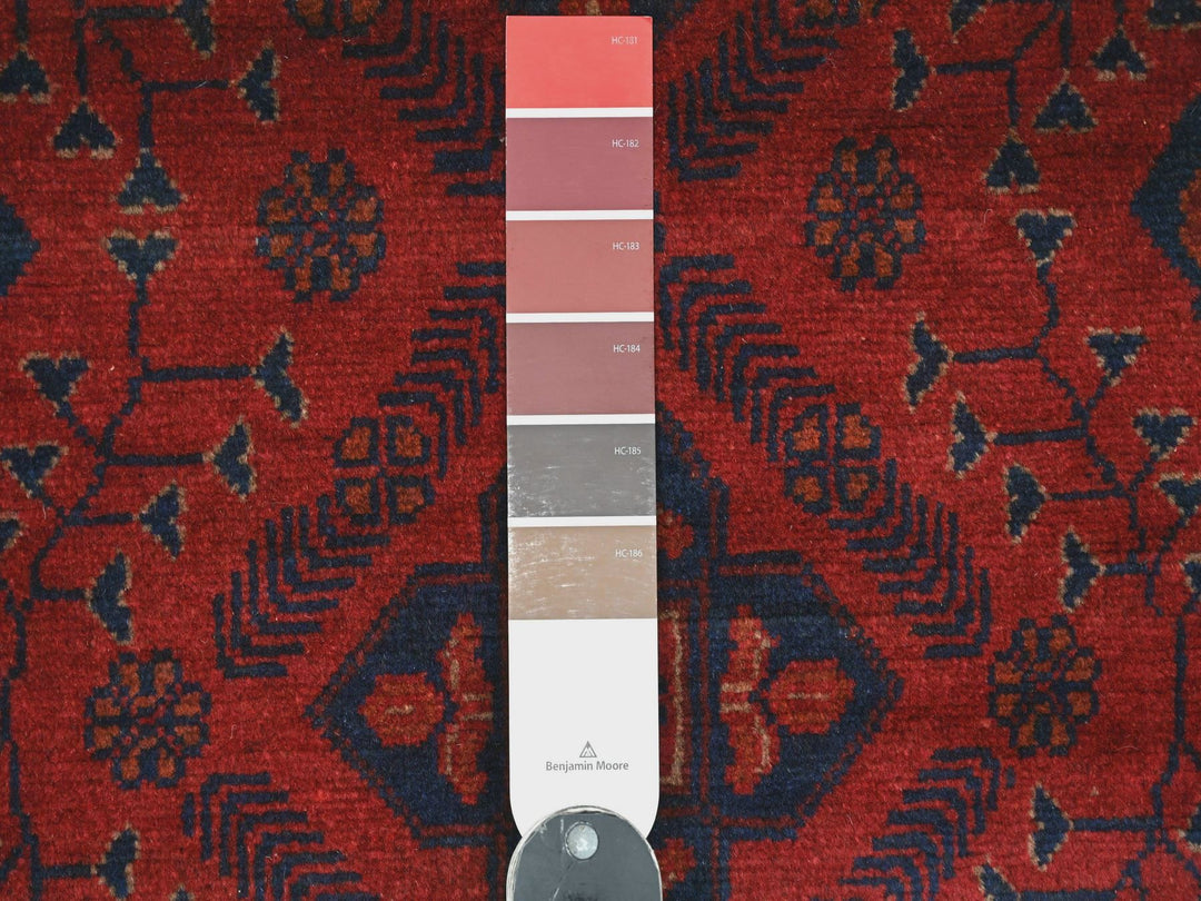 2'6" x 6'2" New Hand Knotted Red Wool Runner Oriental Rug - MOA10220709