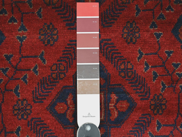 2'6" x 6'2" New Hand Knotted Red Wool Runner Oriental Rug - MOA10220709