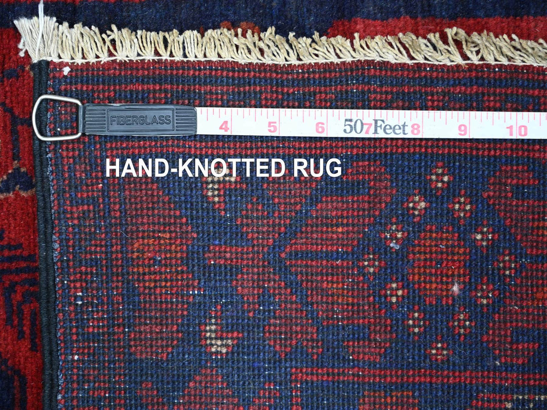 2'6" x 6'2" New Hand Knotted Red Wool Runner Oriental Rug - MOA10220709