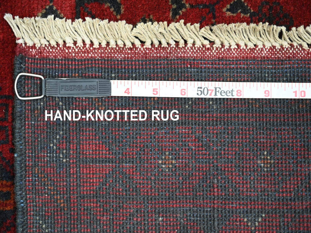2'7" x 6'3" New Hand Knotted Red Wool Runner Oriental Rug - MOA10220710
