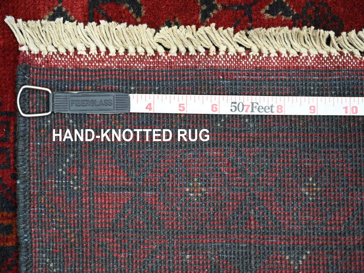 2'7" x 6'3" New Hand Knotted Red Wool Runner Oriental Rug - MOA10220710