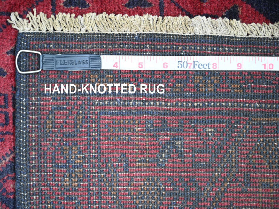 2'8" x 6'6" New Hand Knotted Red Wool Runner Oriental Rug - MOA10220711