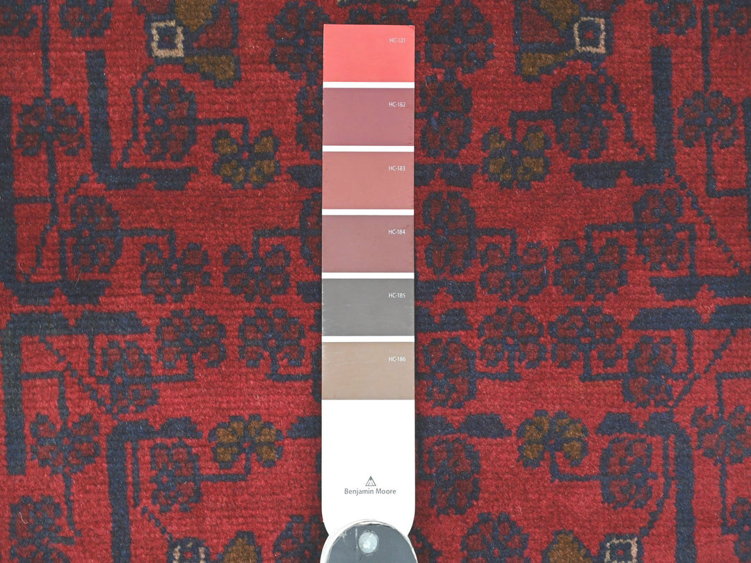 2'6" x 6'1" New Hand Knotted Red Wool Runner Oriental Rug - MOA10220712