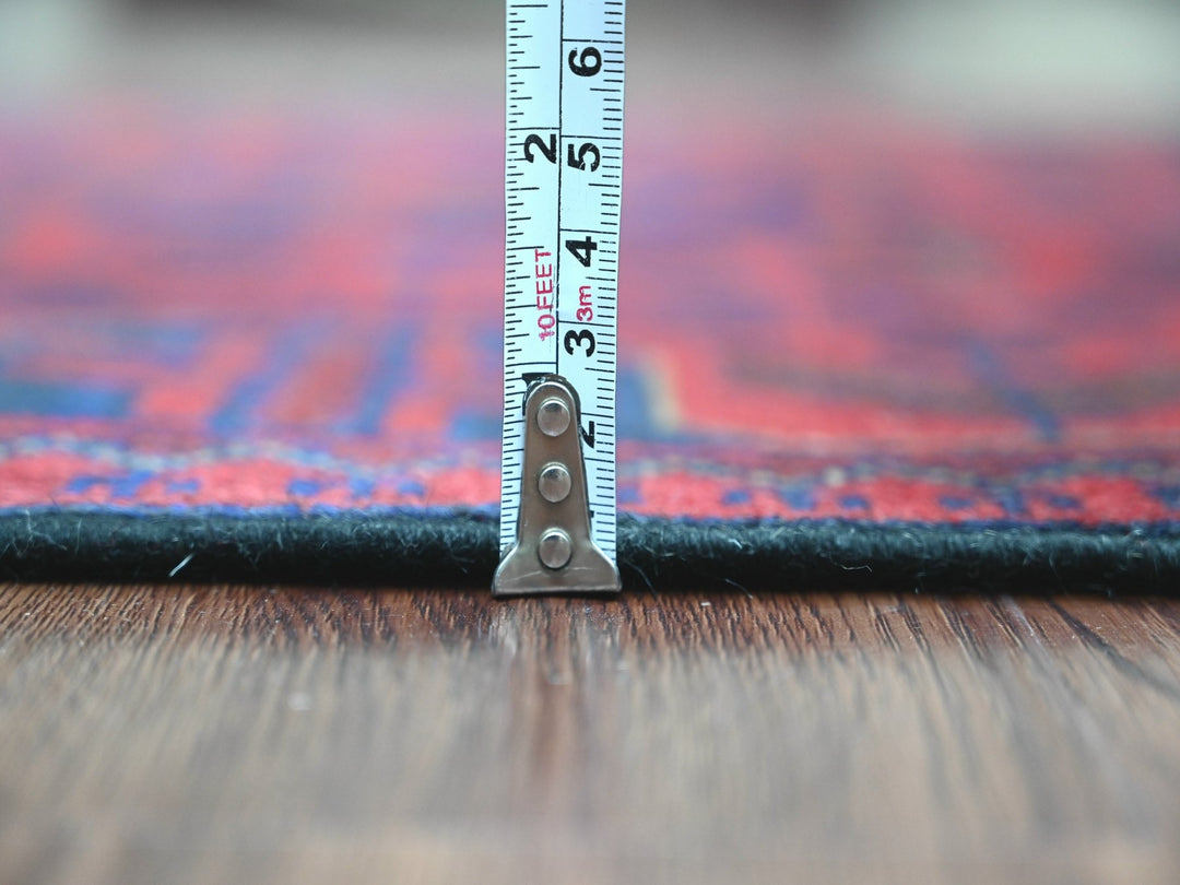 2'6" x 6'1" New Hand Knotted Red Wool Runner Oriental Rug - MOA10220712