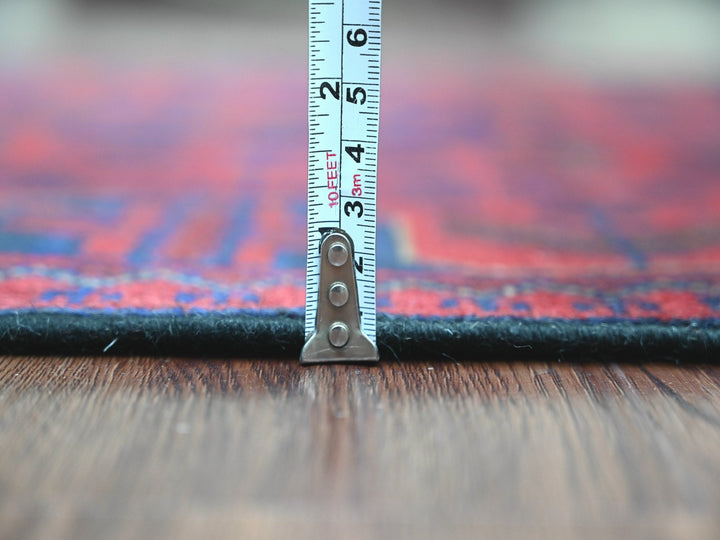 2'6" x 6'1" New Hand Knotted Red Wool Runner Oriental Rug - MOA10220712