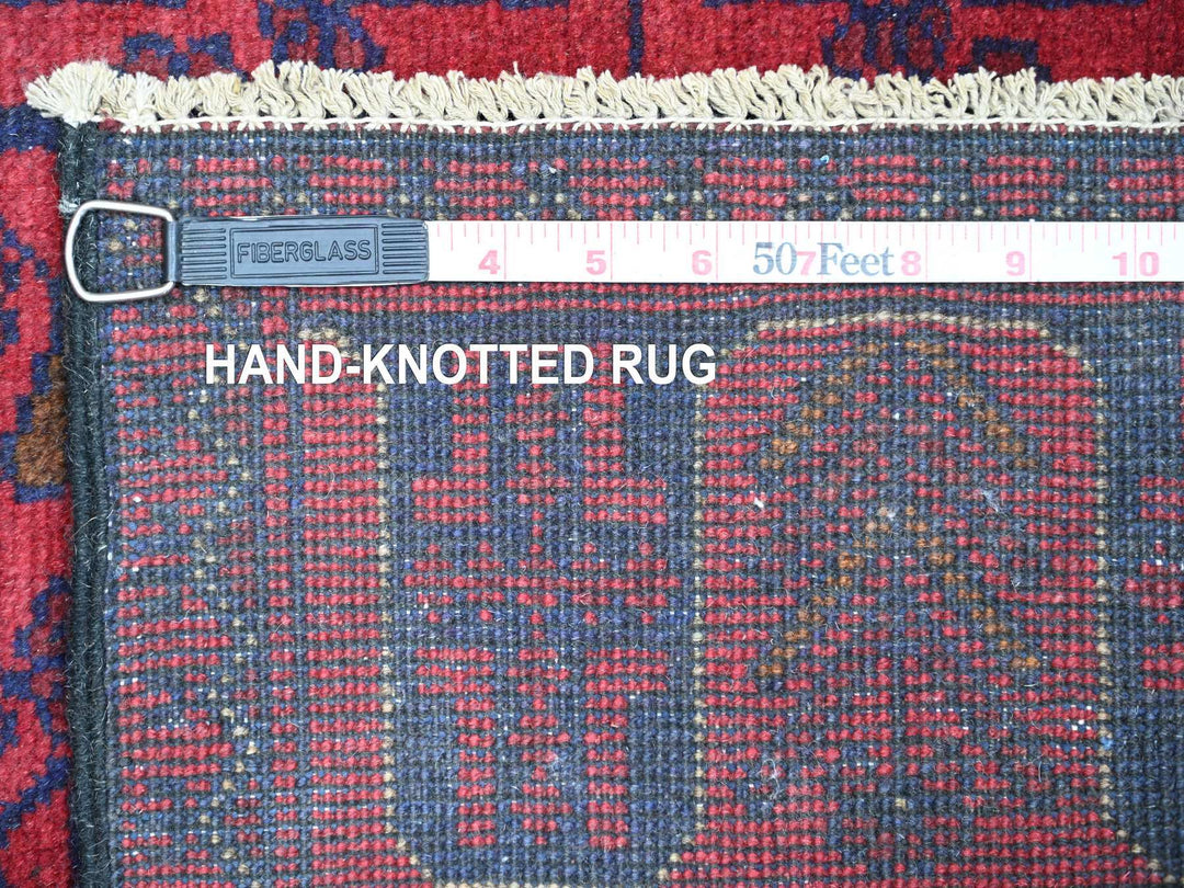 2'6" x 6'1" New Hand Knotted Red Wool Runner Oriental Rug - MOA10220712