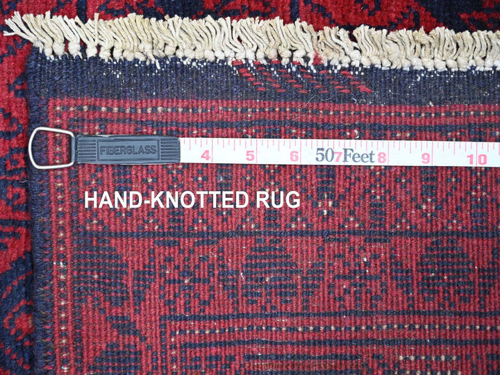 2'8" x 6'3" New Hand Knotted Red Wool Runner Oriental Rug - MOA10220713