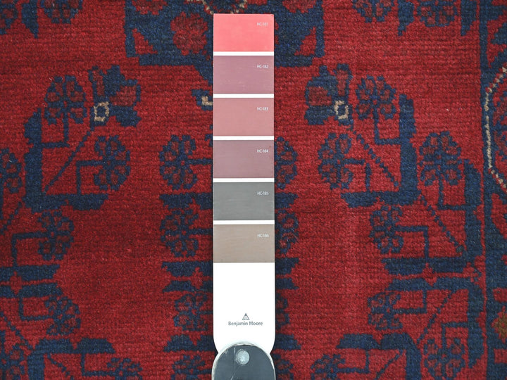 2'7" x 6'3" New Hand Knotted Red Wool Runner Oriental Rug - MOA10220714