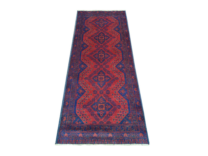 2'7" x 6'5" New Hand Knotted Red Wool Runner Oriental Rug - MOA10220715