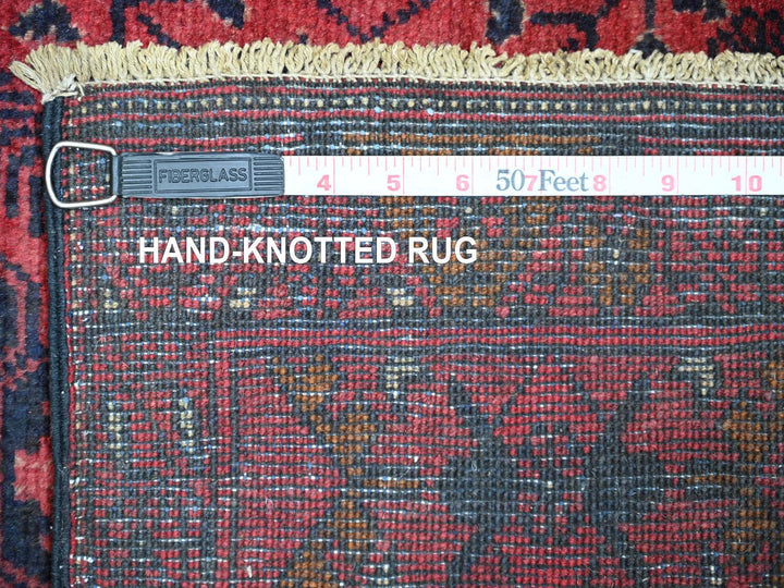 2'8" x 6'2" New Hand Knotted Red Wool Runner Oriental Rug - MOA10220723