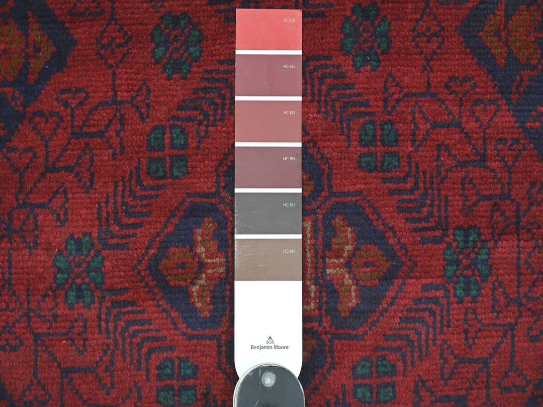 2'5" x 9'3" New Hand Knotted Red Wool Runner Oriental Rug - MOA10220724