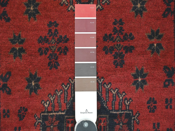 2'4" x 7'9" New Hand Knotted Red Wool Runner Oriental Rug - MOA10220725