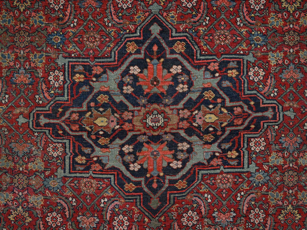 11'6" x 18'10" Vintage Hand Knotted Ivory Wool Rectangle Oriental Rug - MOA1022072