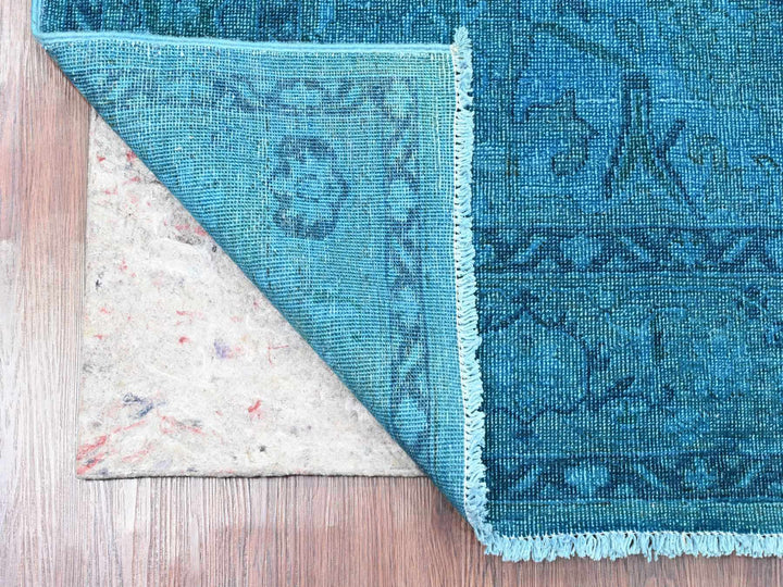 5'3" x 7'7" New Hand Knotted Overdyed Wool Rectangle Oriental Rug - MOA10220734