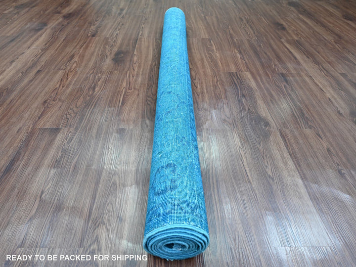 5'3" x 7'7" New Hand Knotted Overdyed Wool Rectangle Oriental Rug - MOA10220734