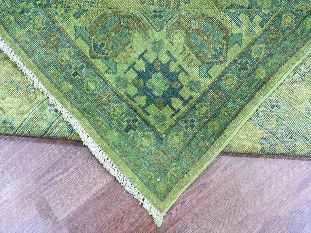 8'0" x 9'7" New Hand Knotted Overdyed Wool Rectangle Oriental Rug - MOA10220735