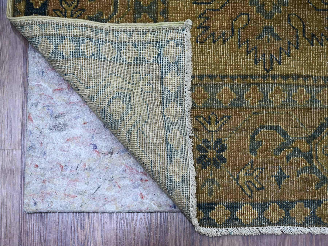 8'0" x 9'1" New Hand Knotted Overdyed Wool Square Oriental Rug - MOA10220736