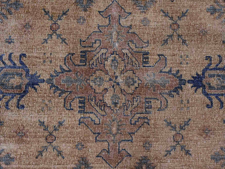 8'0" x 9'1" New Hand Knotted Overdyed Wool Square Oriental Rug - MOA10220736