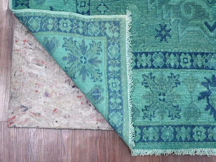 4'8" x 6'6" New Hand Knotted Overdyed Wool Rectangle Oriental Rug - MOA10220737