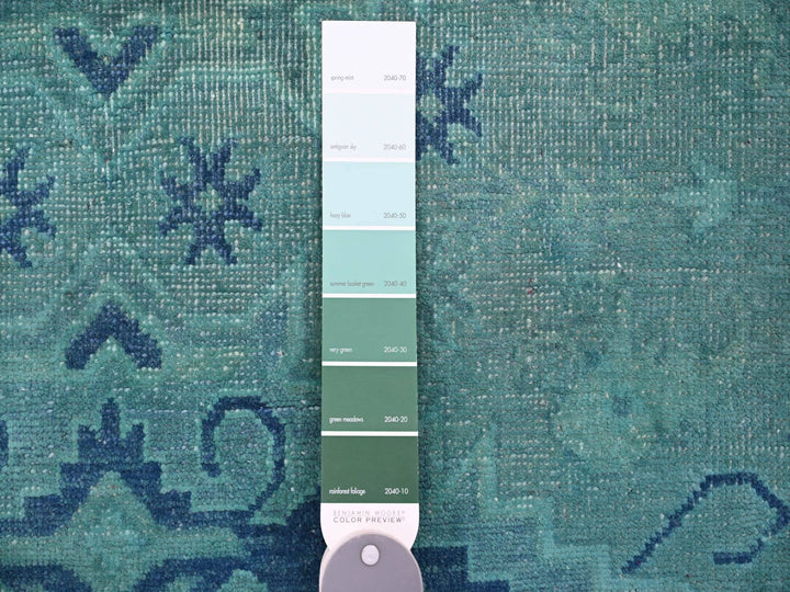 4'8" x 6'6" New Hand Knotted Overdyed Wool Rectangle Oriental Rug - MOA10220737